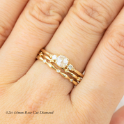 Estel Round Rose-Cut Diamond Ring