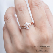 Estel Round Rose-Cut Diamond Ring