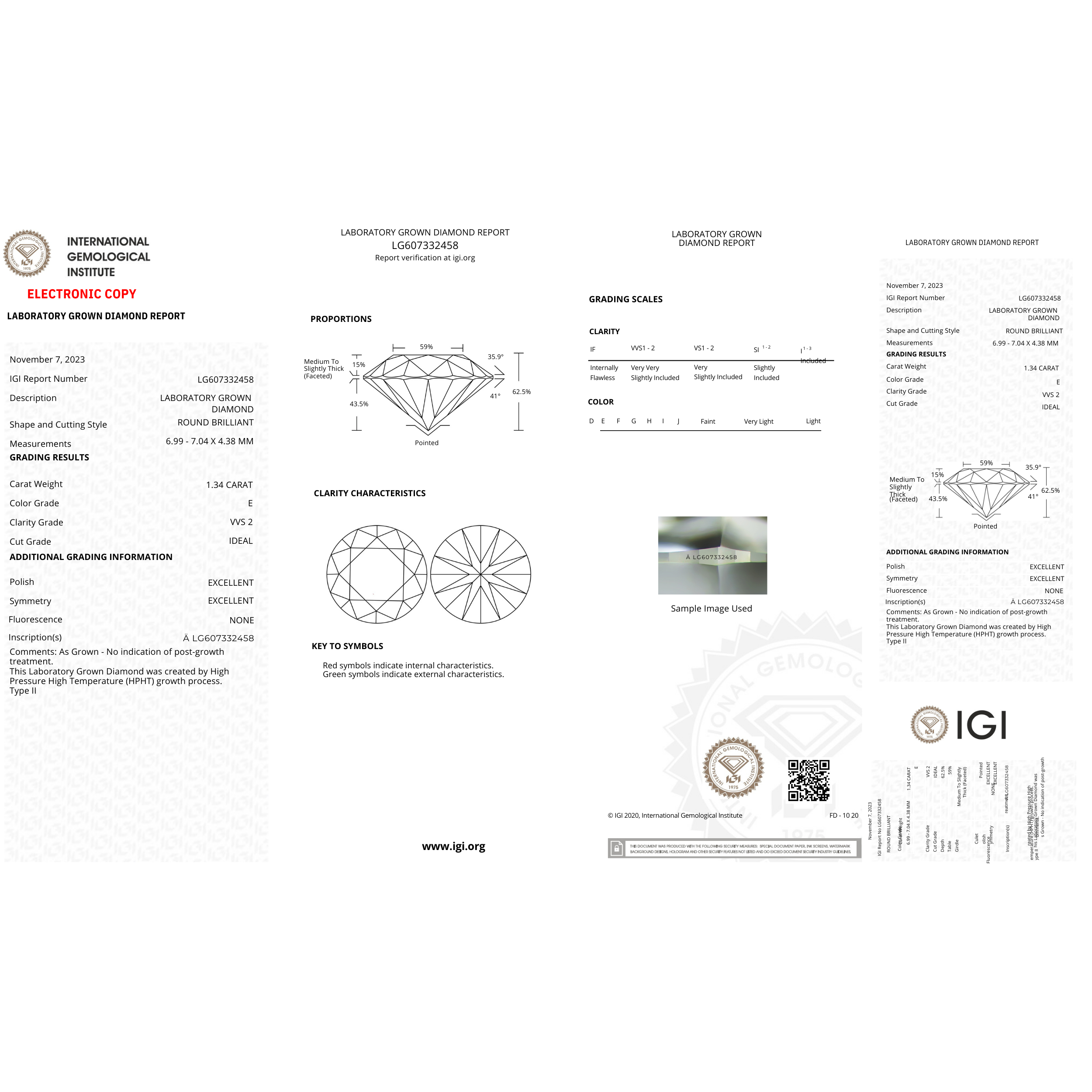 Alice Ring, 1.30ct Round Lab Diamond | IGI Certified
