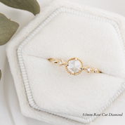 Stella Round Rose Cut Diamond Ring