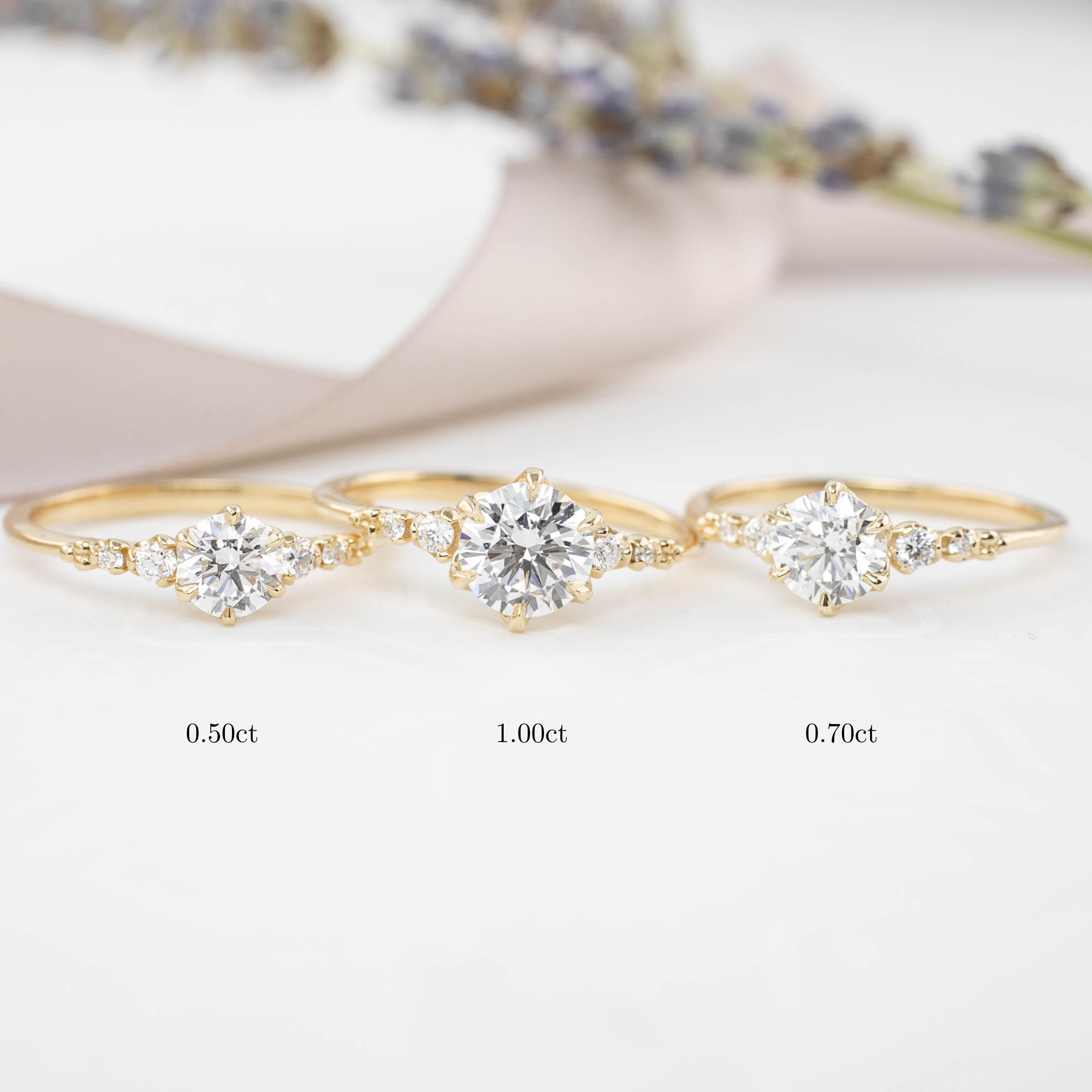 Estel Fleur Round Diamond Ring