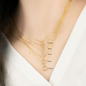 Dahlia Necklace, Natural Rose Cut Diamond (Charm Option)