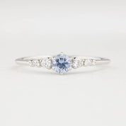Estel Fleur Ring, 0.30ct Ceylon Sapphire