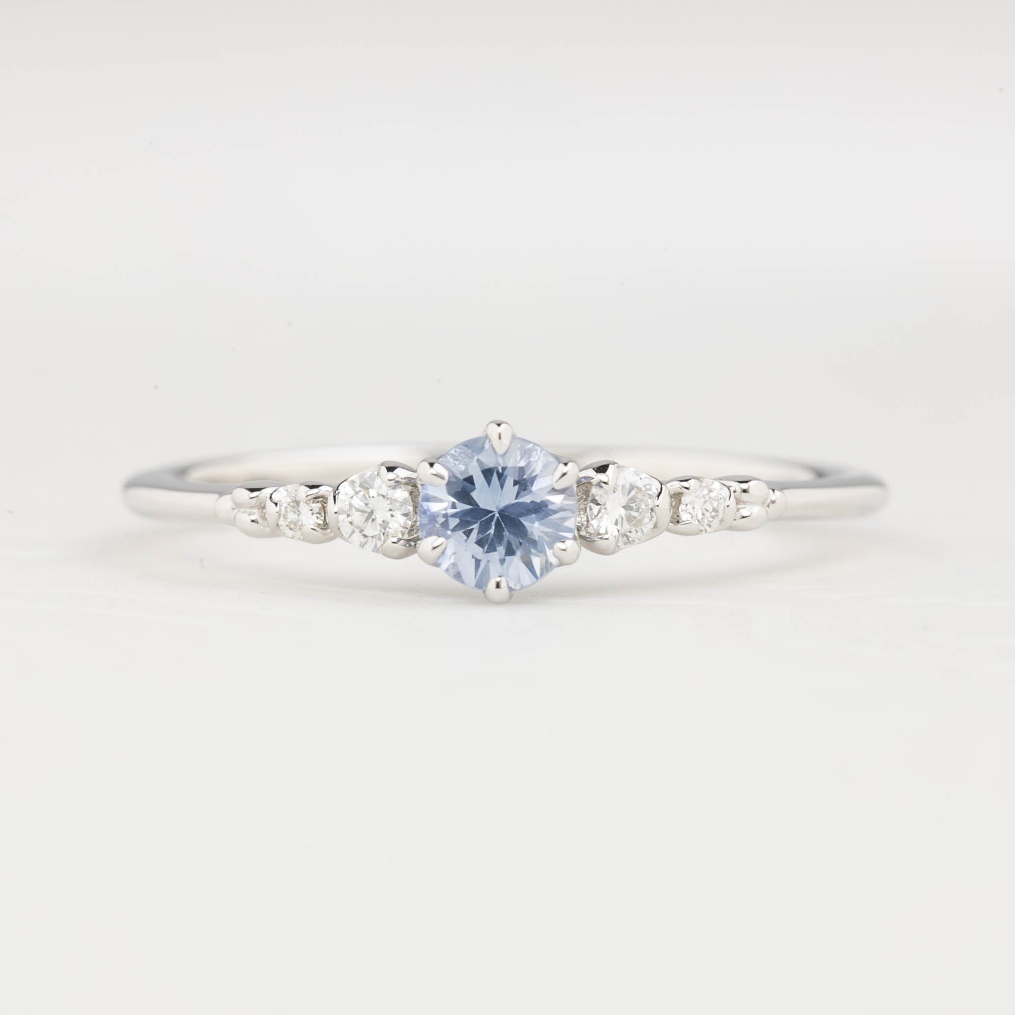 Estel Fleur Ring, 0.30ct Ceylon Sapphire