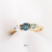 Droplets Sapphire Ring