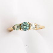 Droplets Sapphire Ring
