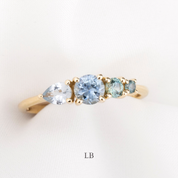 Droplets Sapphire Ring
