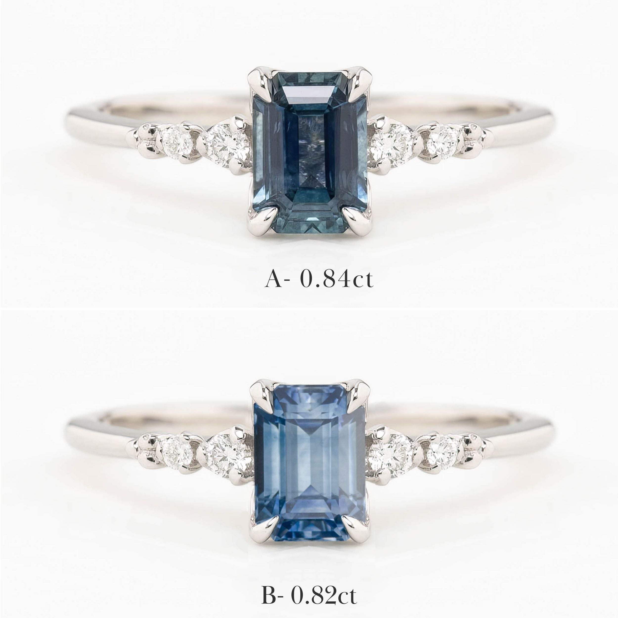 Estel Fleur Ring, 0.82ct Montana Sapphire