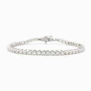Diamond Illusion Tennis Bracelet 14k White Gold