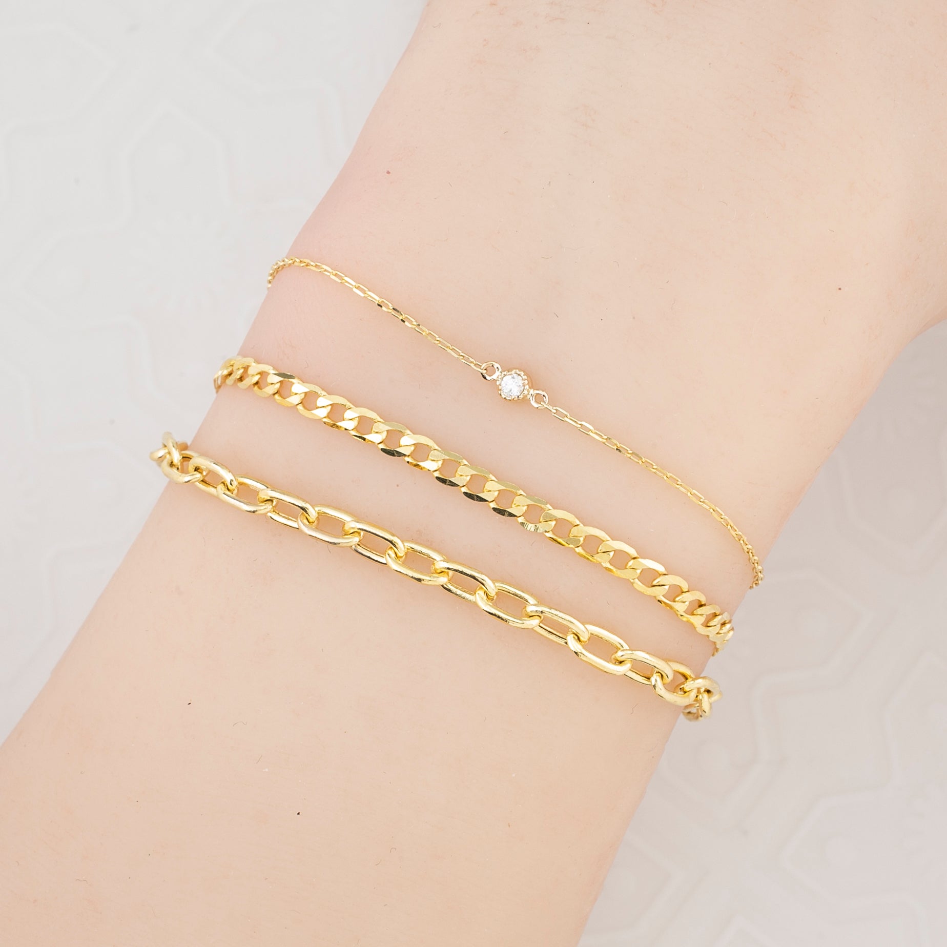Elongated Cable Chain Bracelet