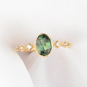 Celeste Ring, Queensland Green Sapphire