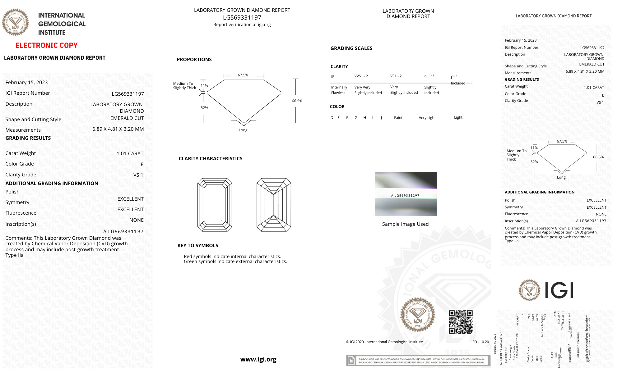 Edith Ring, 1.00ct Lab Diamond | IGI Certified