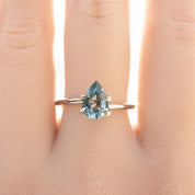 1.53ct ペアカット ライトブルーサファイア モンタナ産 SF352