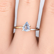 1.19ct Pear Cut Light Blue Madagascar Sapphire SF370