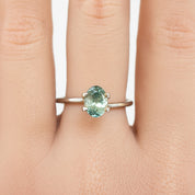 1.74ct オーバルカット ライトブルーグリーンサファイア モンタナ産 SO433