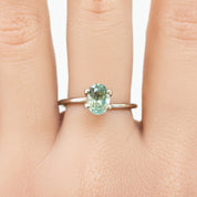 1.62ct オーバルカット ライトブルーグリーンサファイア モンタナ産 SO441