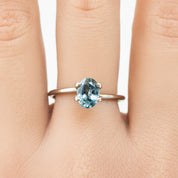 1.38ct オーバルカット ティールブルーサファイア モンタナ産 SO444