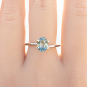 1.36ct オーバルカットライトブルーサファイア モンタナ産 SO453