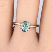 2.19ct オーバルカット ライトブルーグリーンサファイア マダガスカル産 SO463