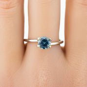 1.07ct Round Cut Blue Montana Sapphire SR267