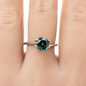 2.24ct ラウンドカット パルティブルーグリーンサファイア オーストラリア産 SR301