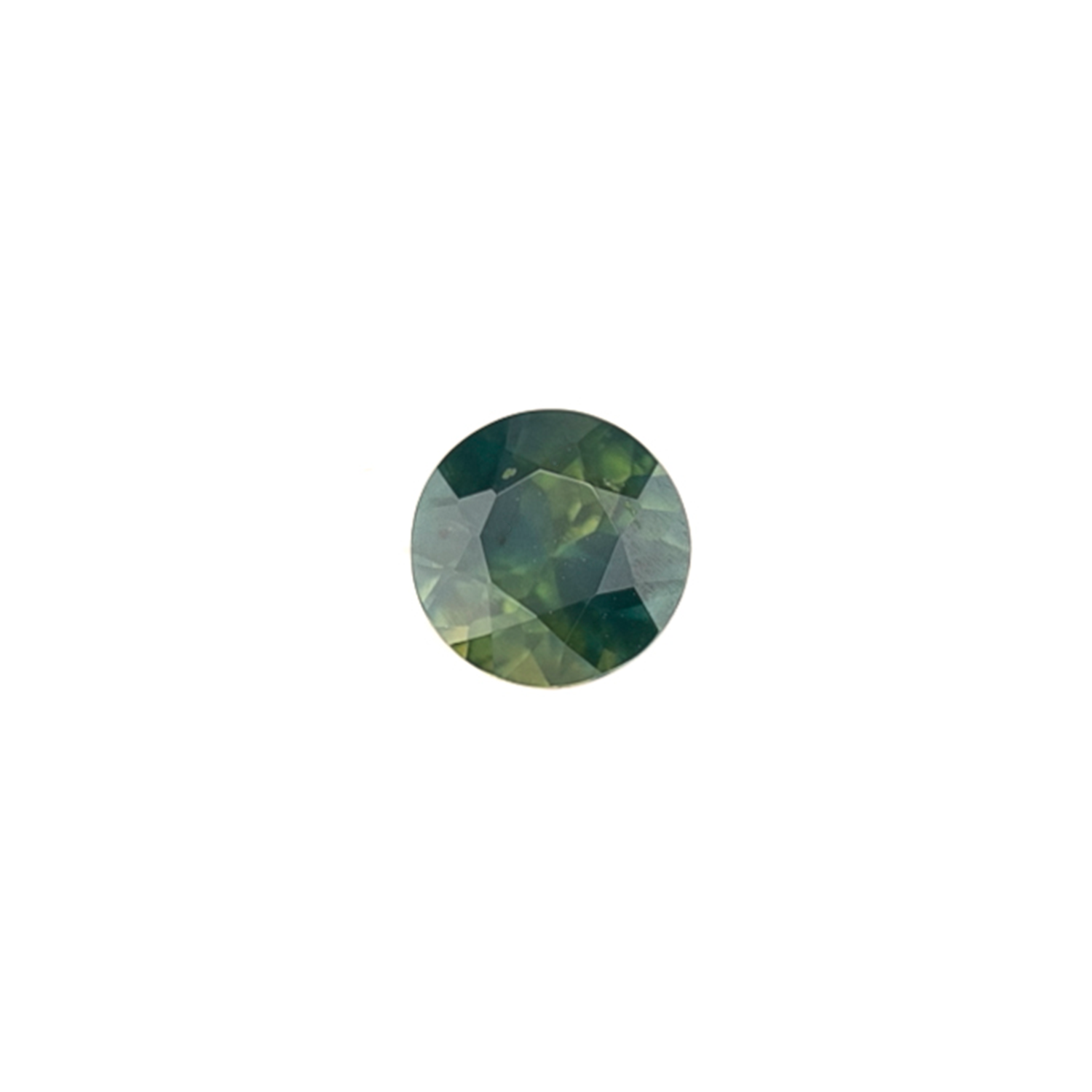 0.97ct Round Cut Parti Green Yellow Montana Sapphire SR331