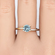 1.12ct Round Cut Light Blue Montana Sapphire SR342