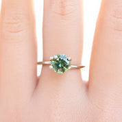 2.16ct Round Cut Green Australian Sapphire SR367