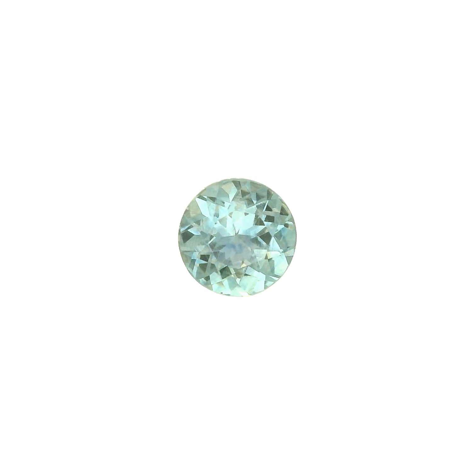 1.01ct Round Cut Light blue green Montana Sapphire Sapphire SR428