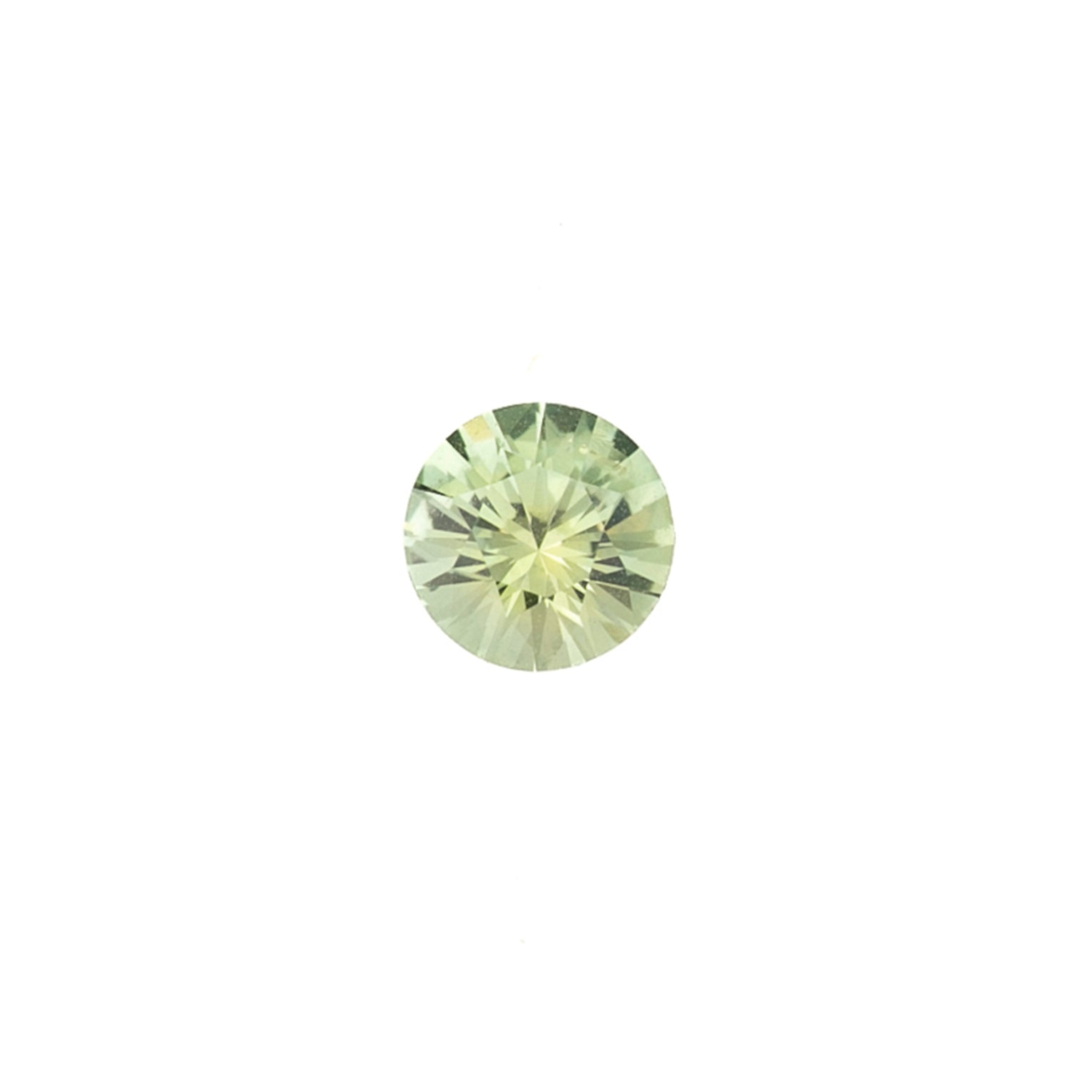0.89ct Round Cut Light Green Montana Sapphire Sapphire SR464