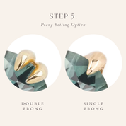 Prong option, double claw or single prong