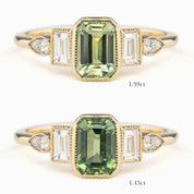 Edith Ring, 1.43/1.39ct Madagascar Sapphire