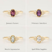 Birthstone Celine Ring