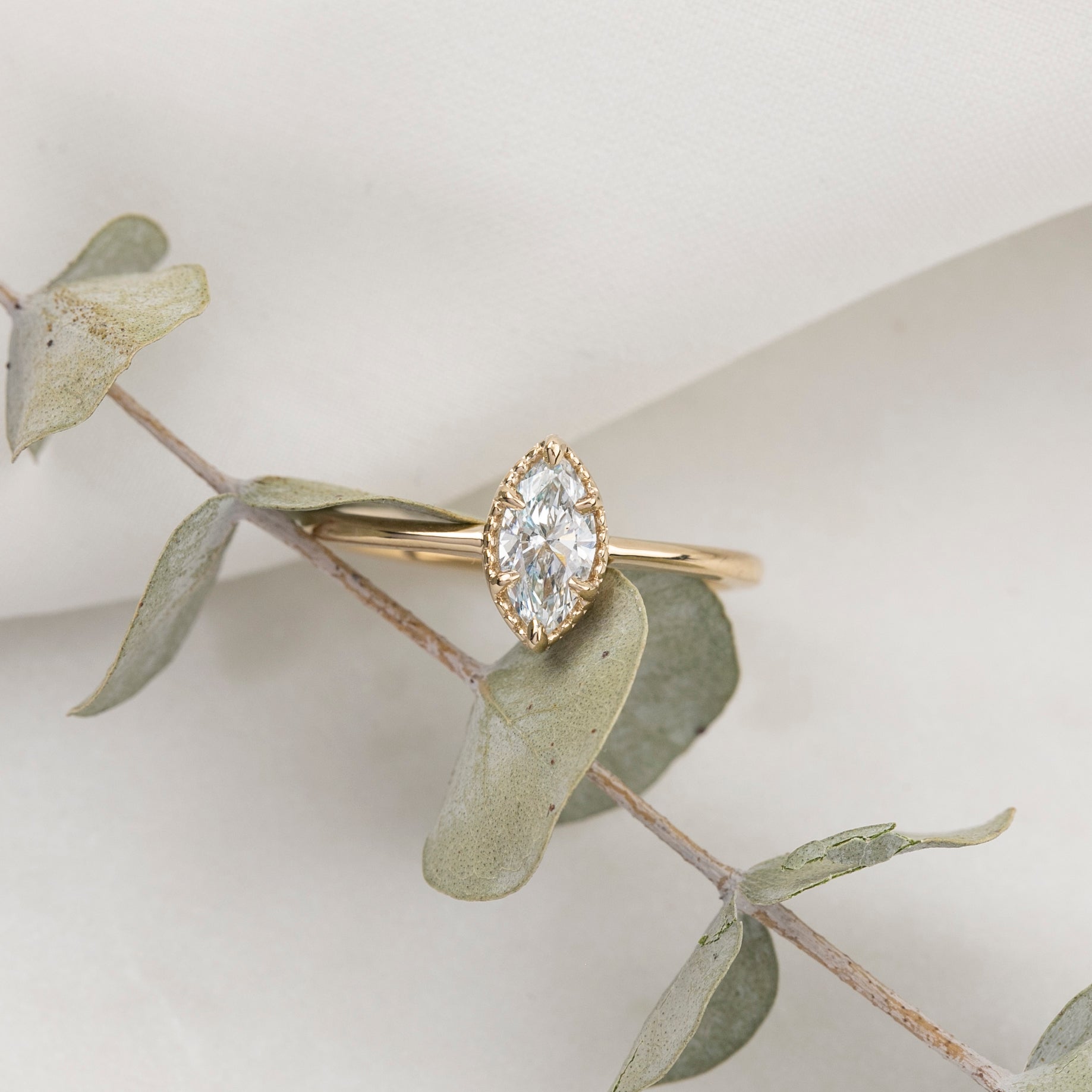 Ava Ring 0.50ct Lab Marquise Diamond