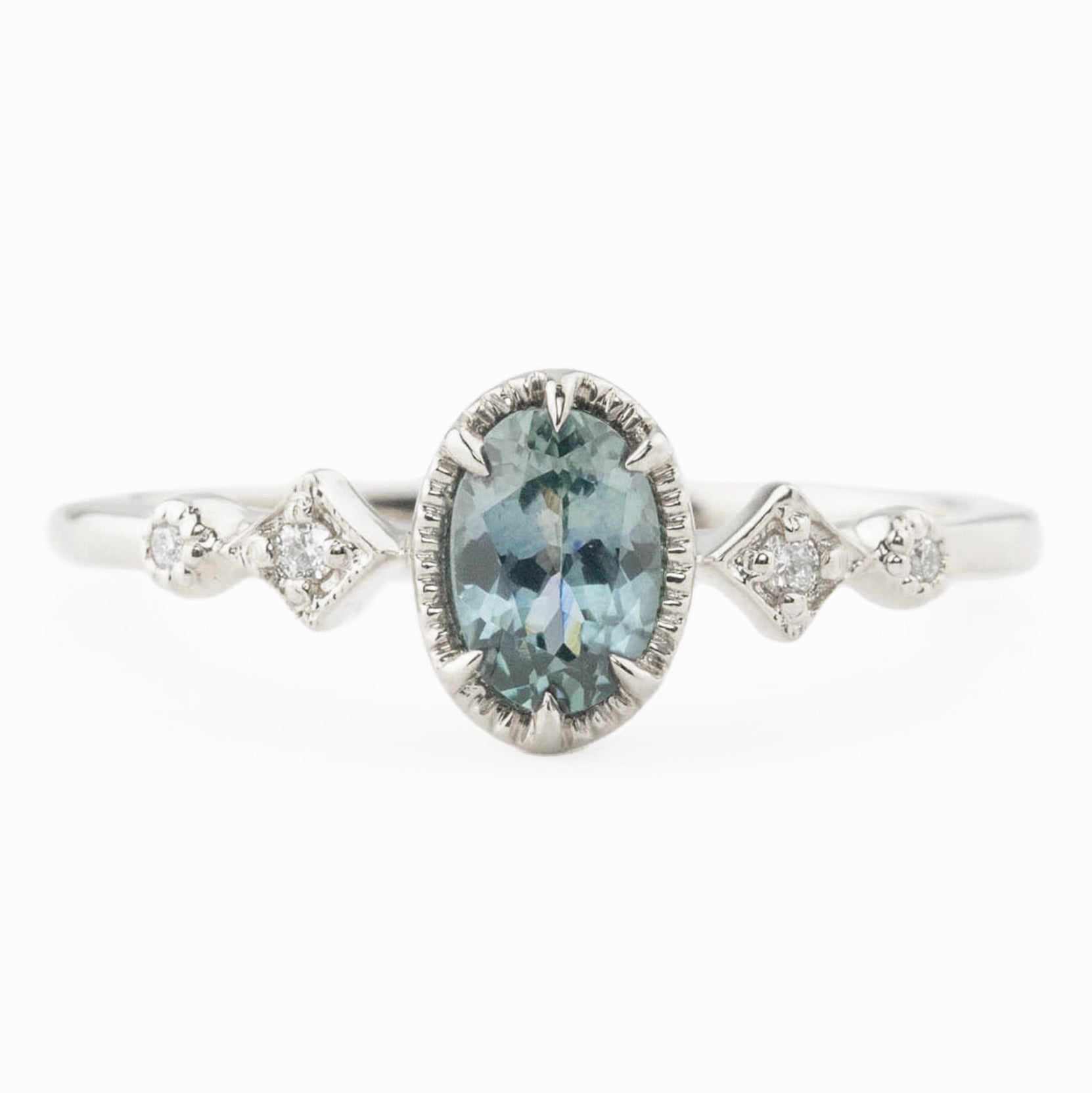 Stella Ring, 0.60ct Montana Sapphire of your choice, oval shape gemstone