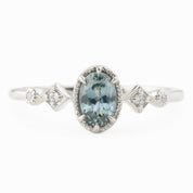 Stella Ring, 0.60ct Montana Sapphire of your choice, oval shape gemstone