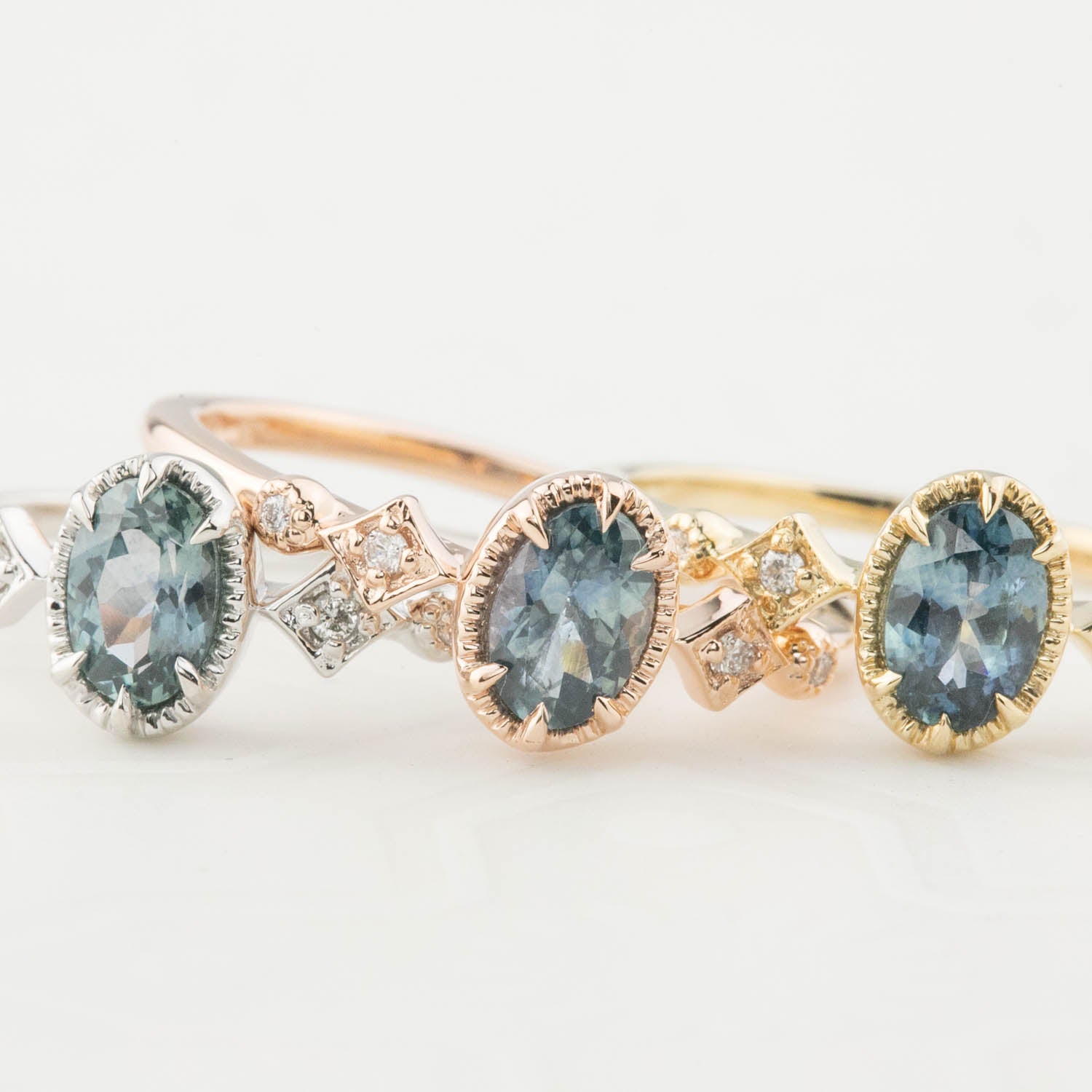 Stella Ring, 0.60ct Montana Sapphire of your choice, oval shape gemstone