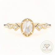 Stella Oval Rose Cut Diamond Ring