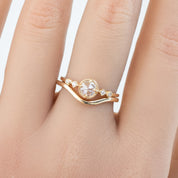 Stella Ring, 0.20ct Round Rose Cut Diamond