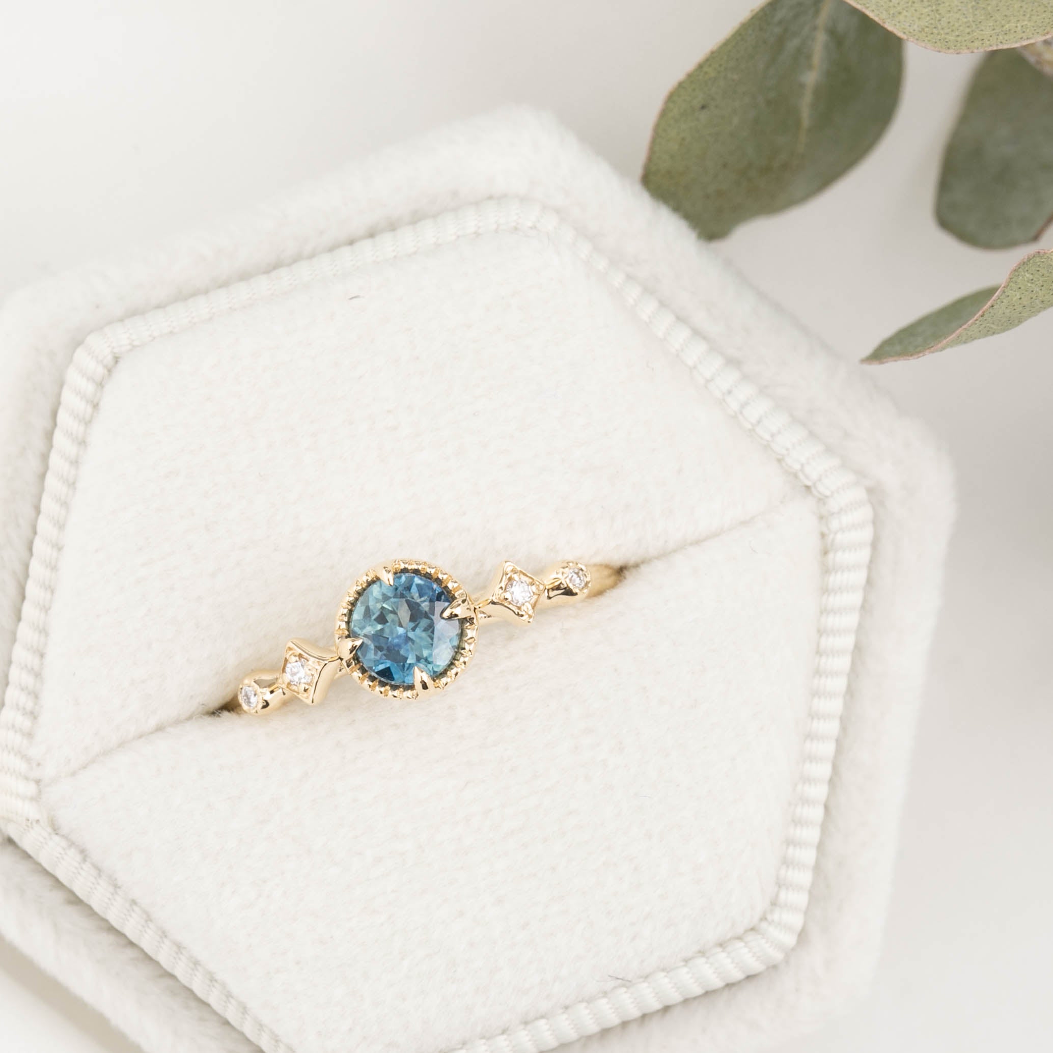 Stella Ring, 0.60ct Montana Sapphire