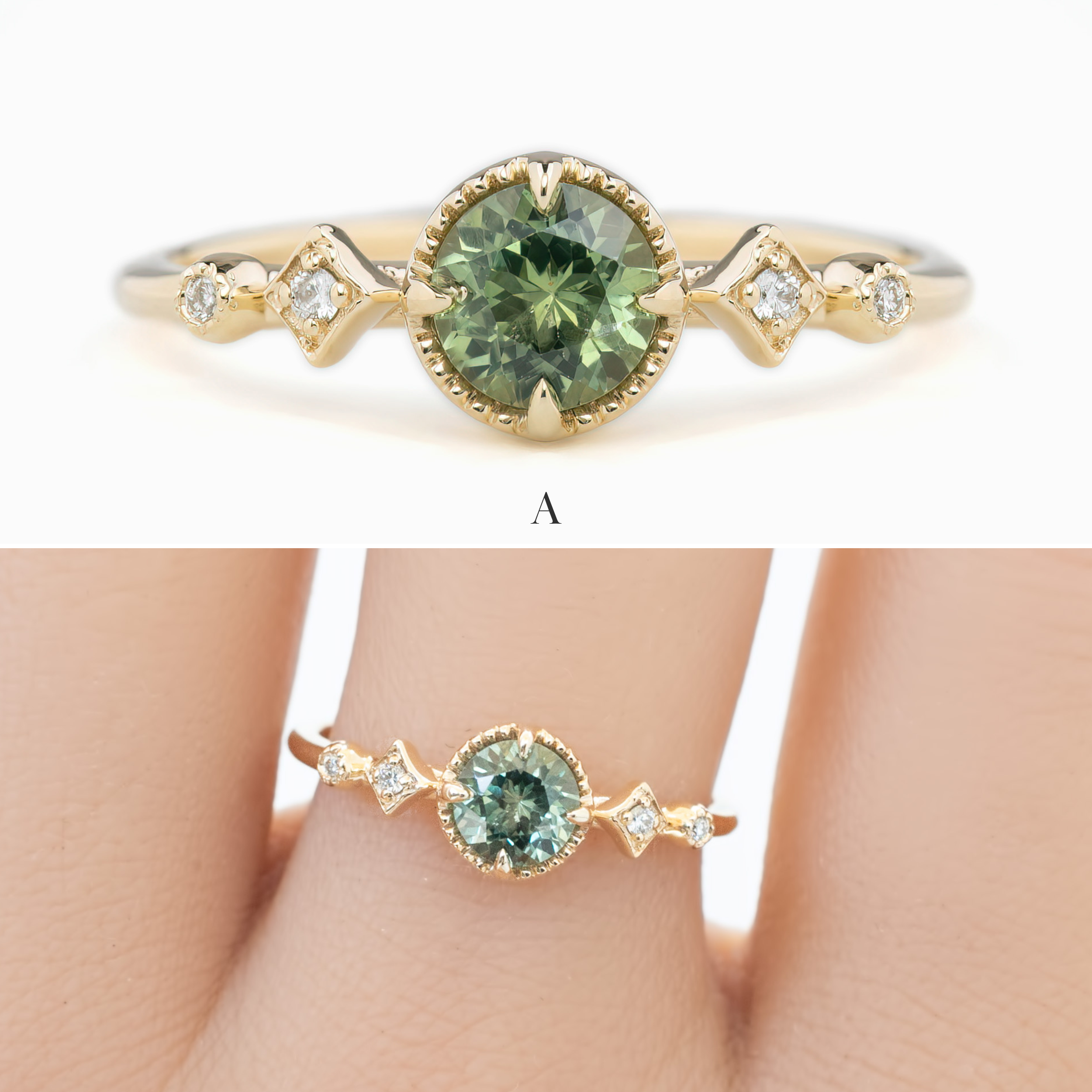 Stella Ring, 0.60ct Montana Sapphire