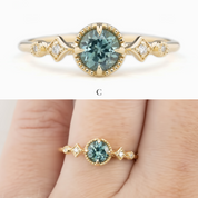 Stella Ring, 0.60ct Montana Sapphire