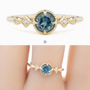Stella Ring, 0.60ct Montana Sapphire
