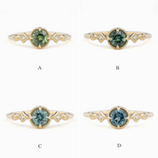 Stella Ring, 0.60ct Montana Sapphire