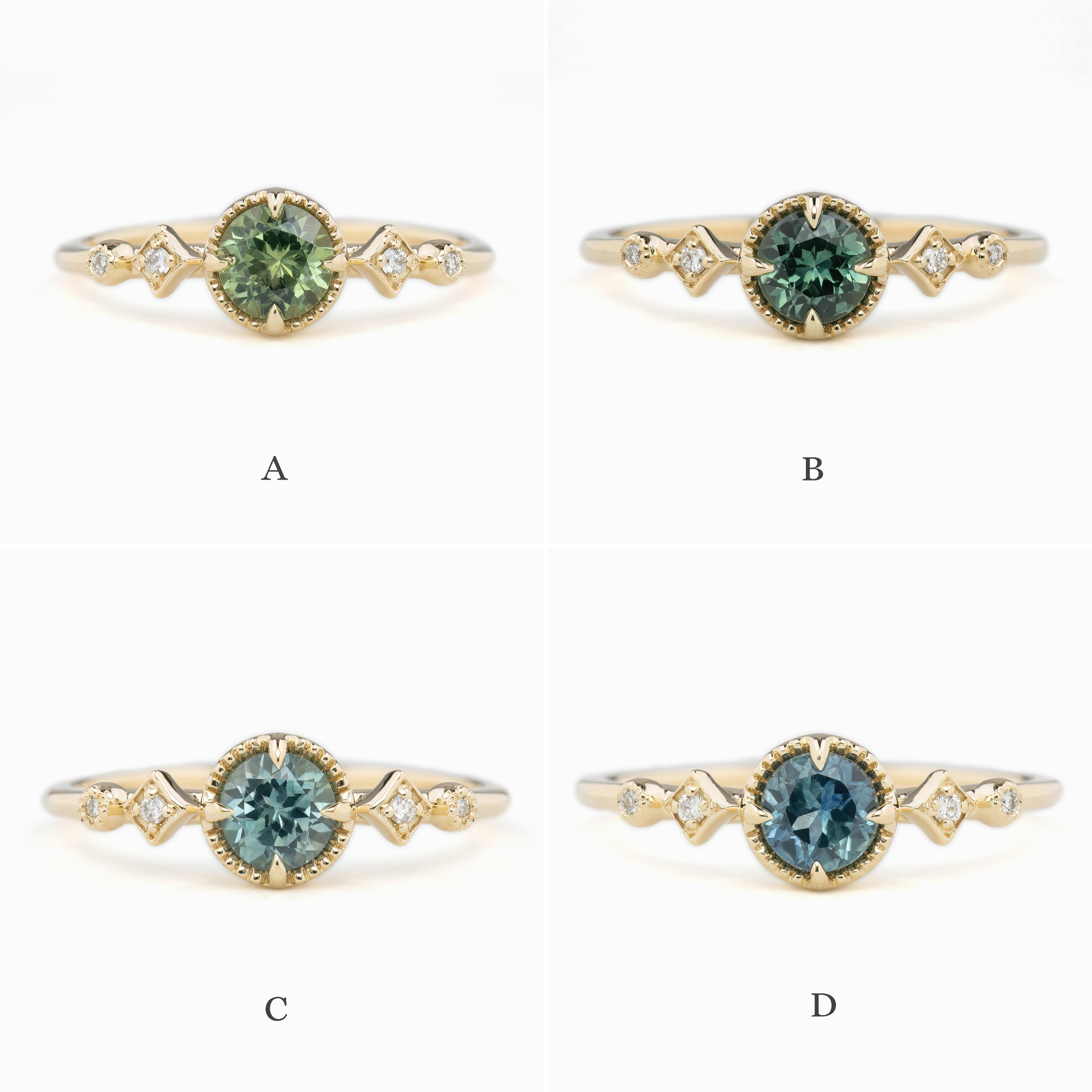 Stella Ring, 0.60ct Montana Sapphire