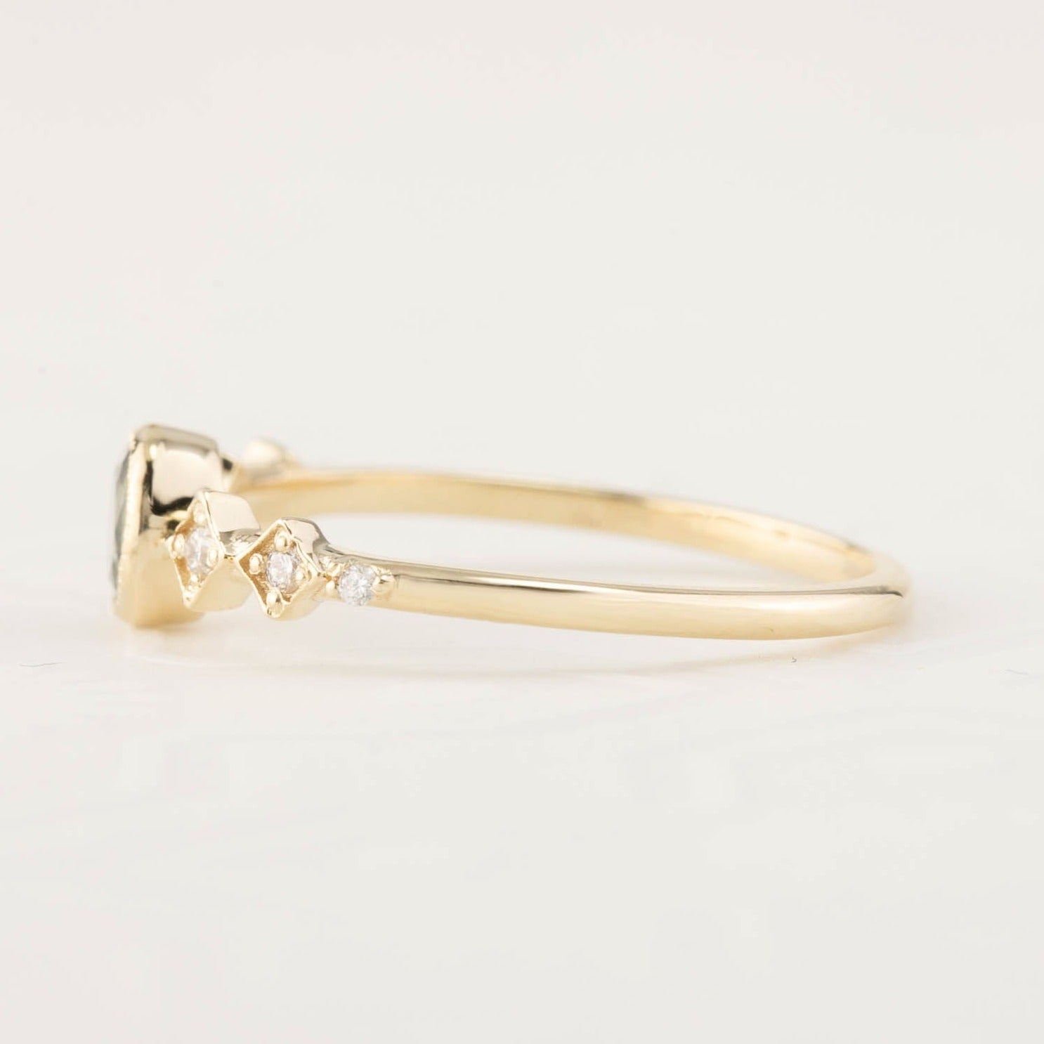 Celeste Ring, 4mm Rose Cut Diamond