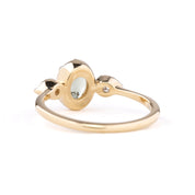Diana Ring, 0.86ct Green Madagascar Sapphire