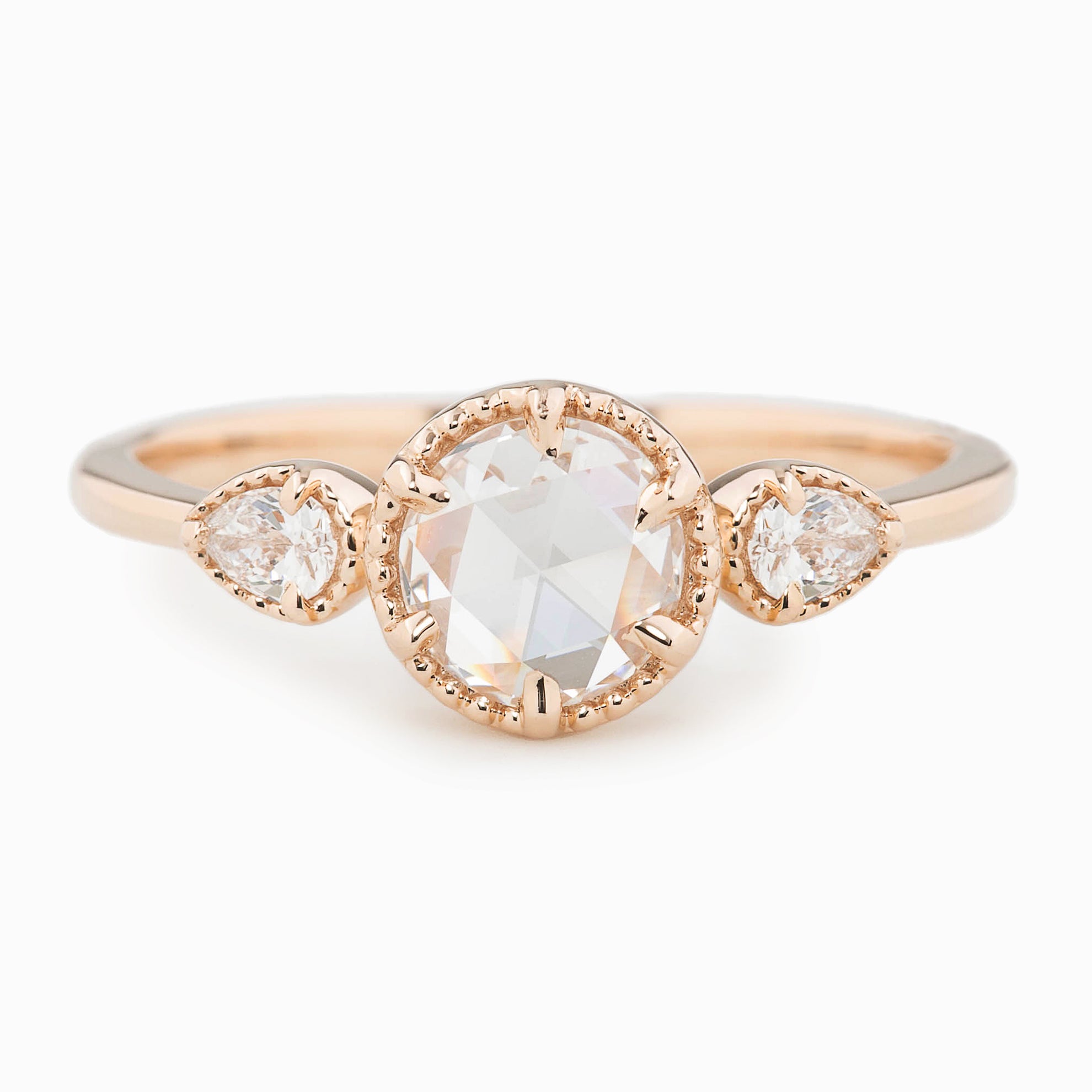 Diana Round Rose Cut Diamond Ring