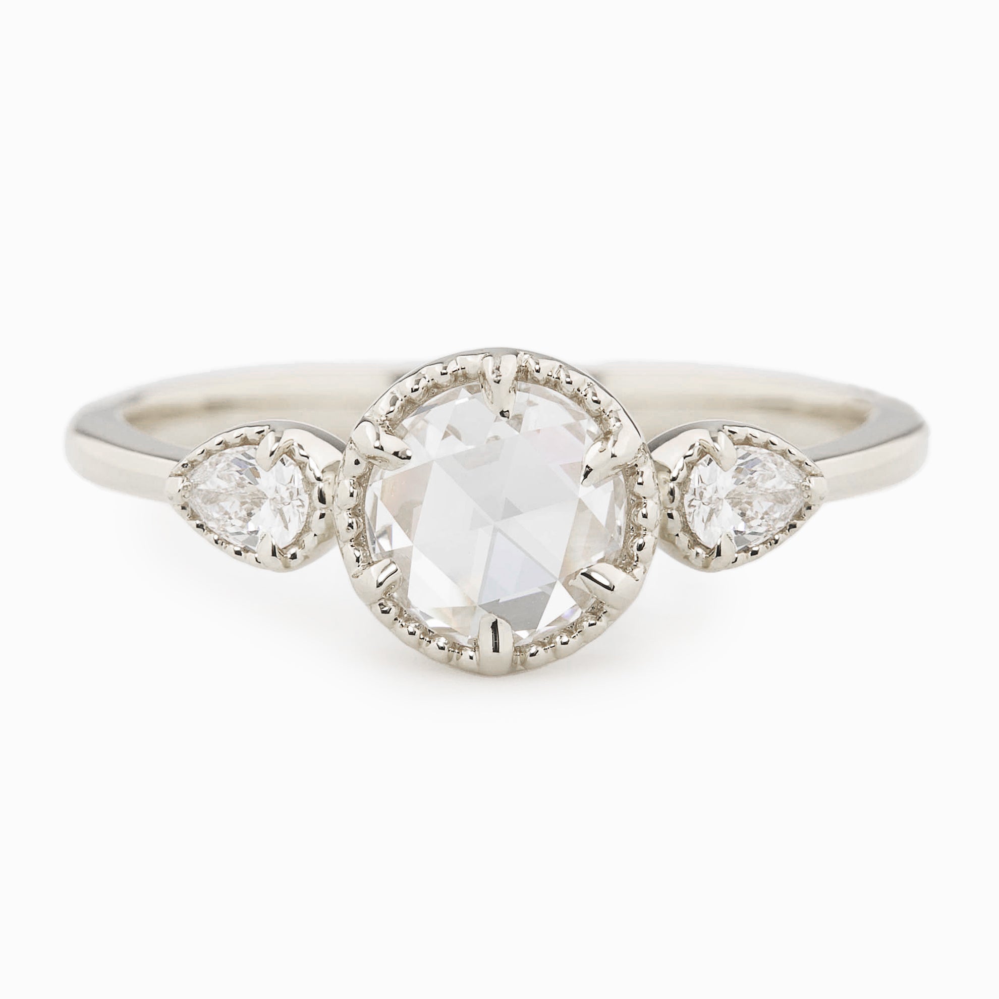 Diana Round Rose Cut Diamond Ring