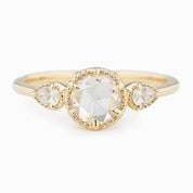 Diana Round Rose Cut Diamond Ring